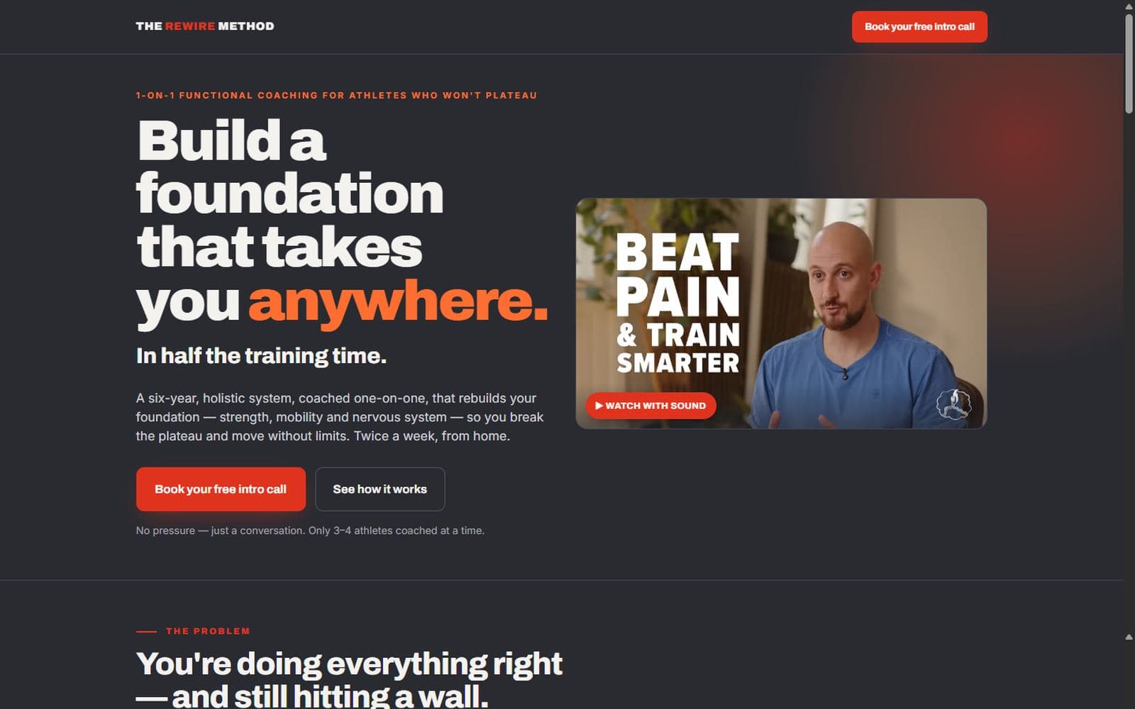 The Rewire Method homepage